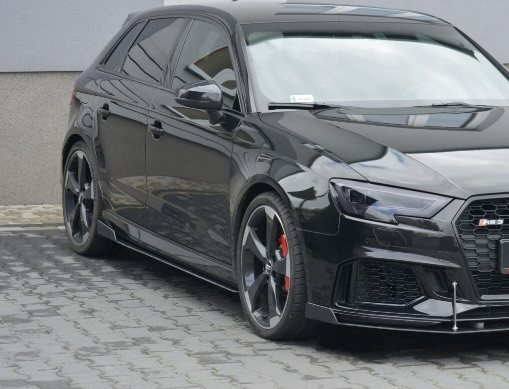 Street Pro Seitenschweller Ansatz Cup Leisten V.2 für Audi RS3 8V FL Sportback   Maxton Design