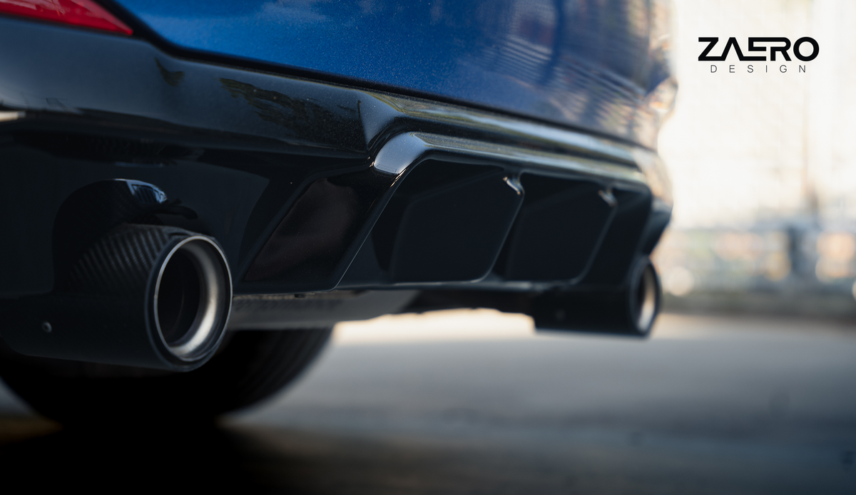 EVO-1 Diffusor passend für BMW 2er F22 F23 M235 M240 in Glanzschwarz