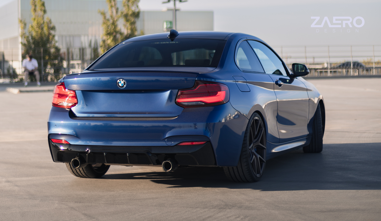 EVO-1 Diffusor passend für BMW 2er F22 F23 M235 M240 – Heckdetail