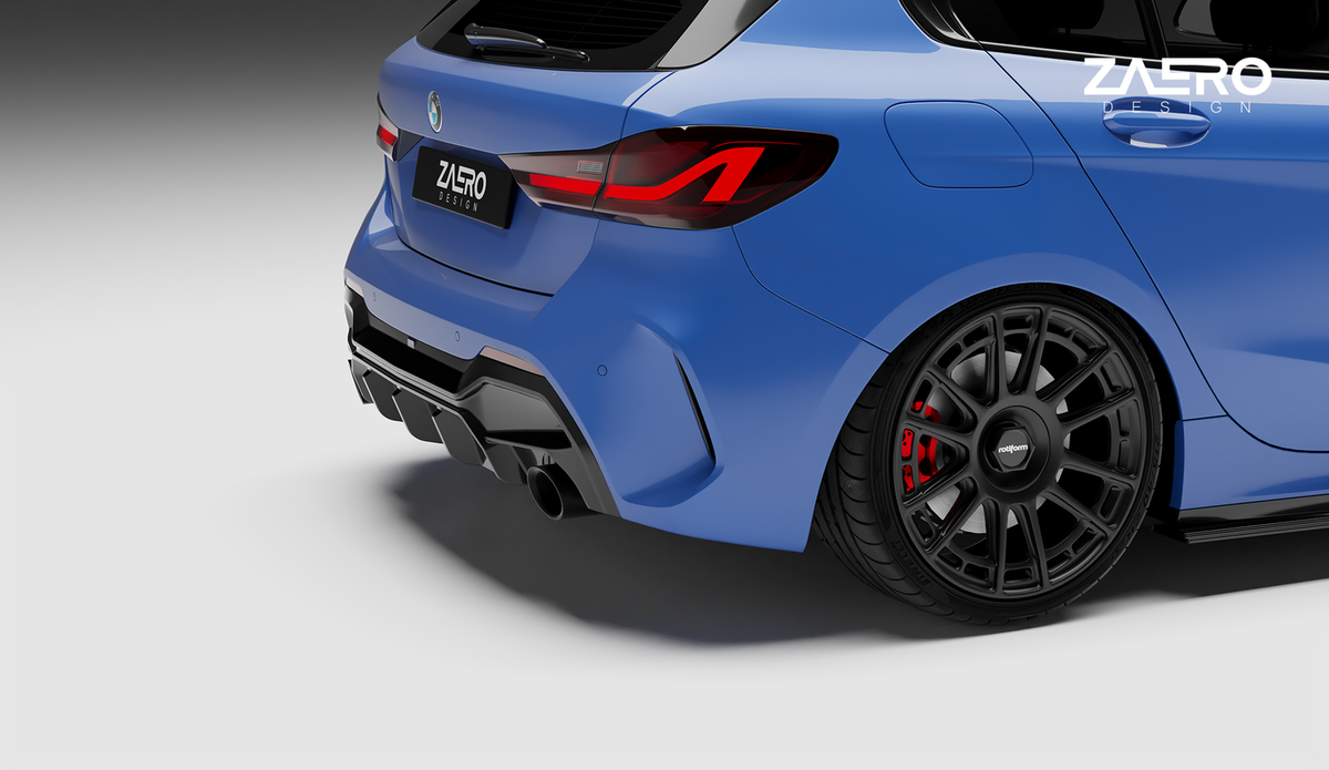 Zaero Diffusor passend für BMW 1er F40 M135 – montiert