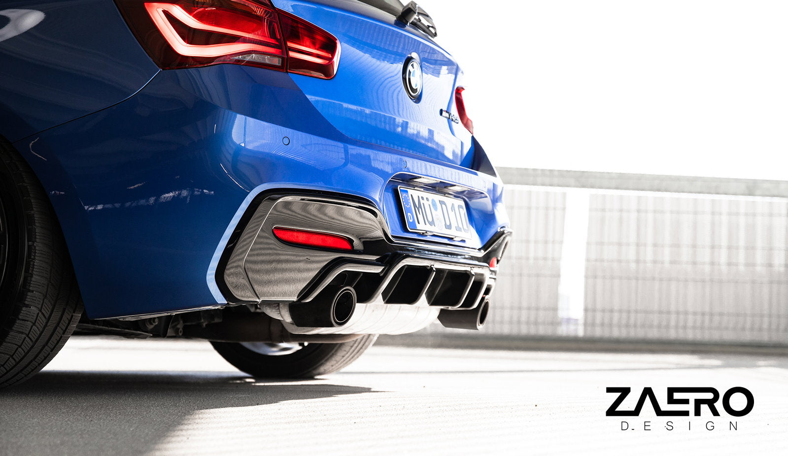 Zaero Diffusor passend für BMW M135 M140 F20 F21 – montiert