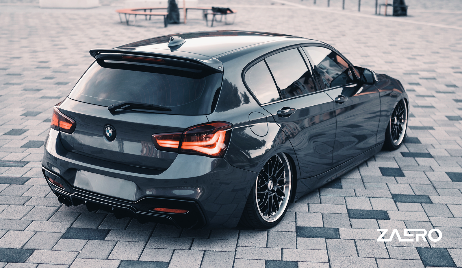 EVO-1 Diffusor passend für BMW 1er F20 F21 LCI – Heckdetail