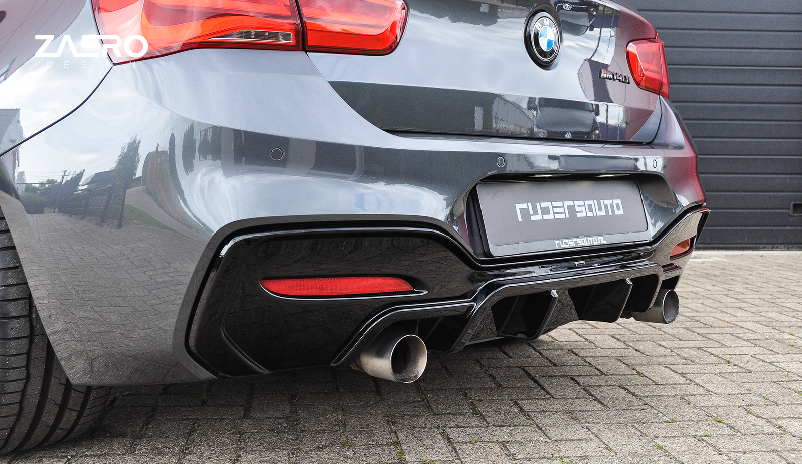 Diffusor passend für BMW M135 M140 F20 F21 – Nahaufnahme