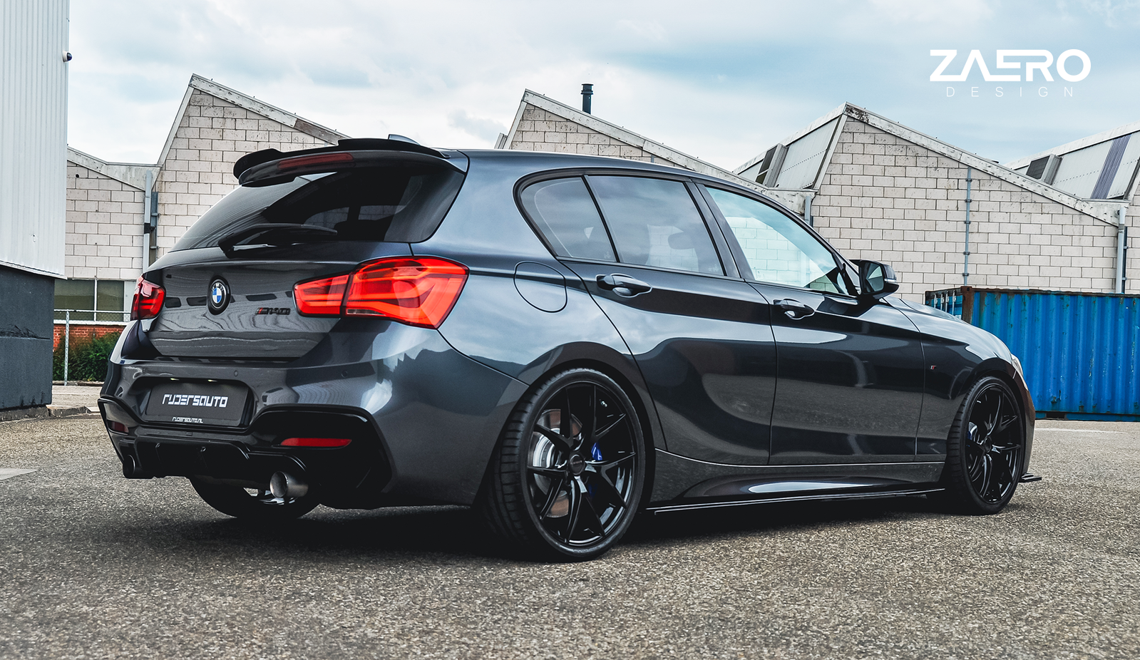 EVO-1 Heckspoilerlippe passend für BMW 1er F20 F21 – Perspektive