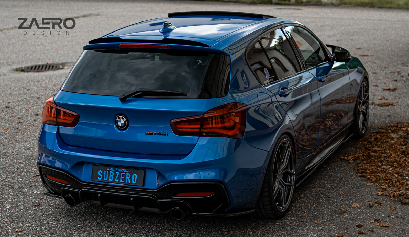 Diffusor-Erweiterung passend für BMW M135 M140 F20 F21 – Heckdetail