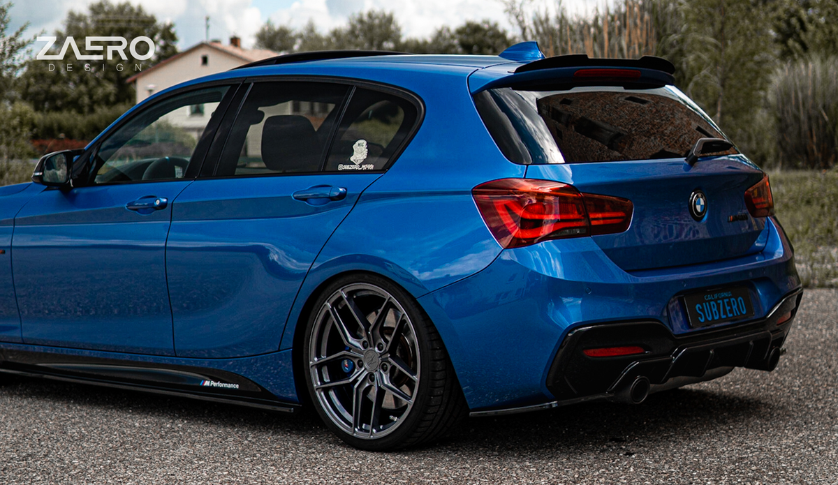 Zaero Diffusor-Erweiterung passend für BMW M135 M140 F20 F21 – montiert