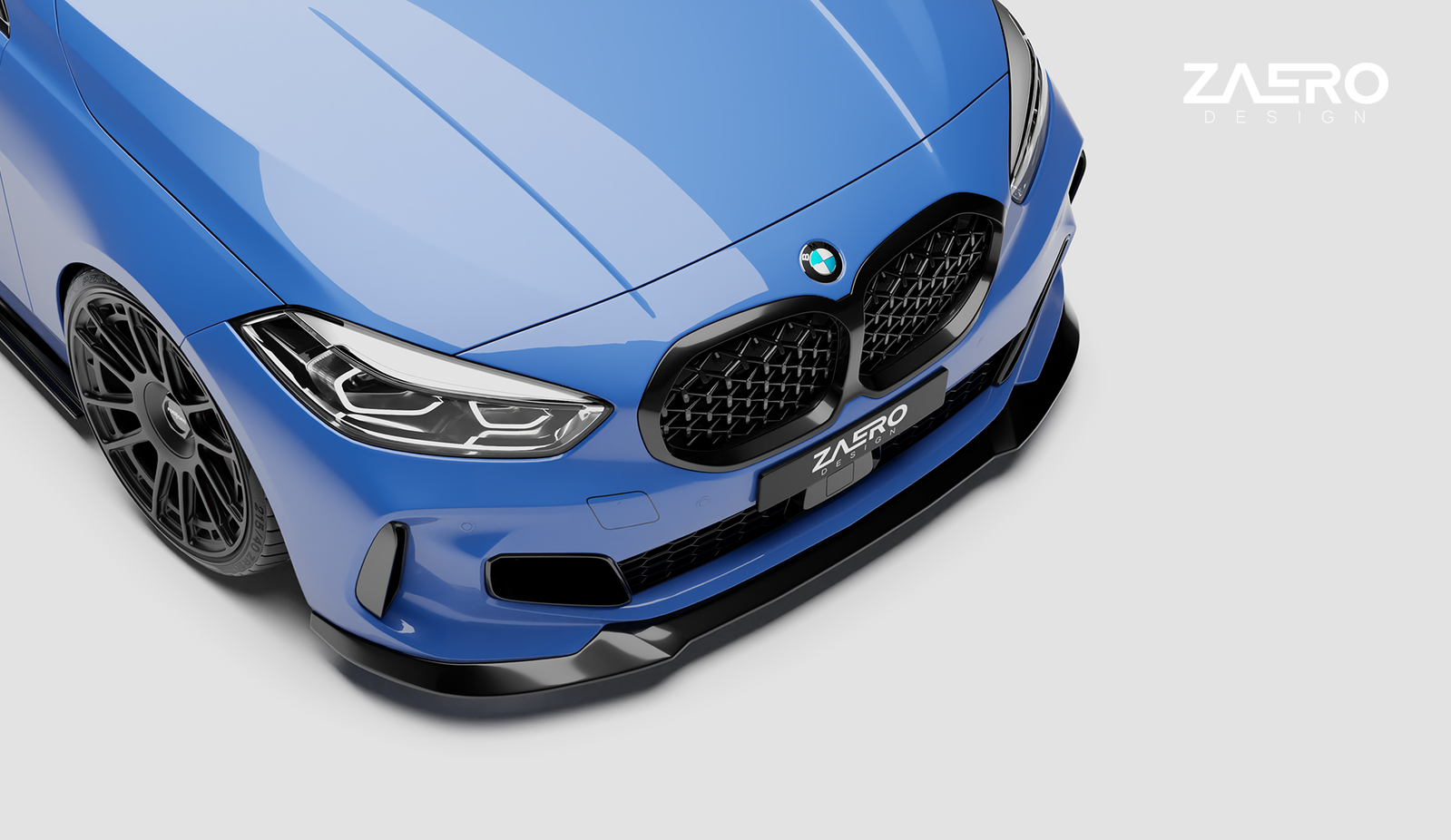 EVO-1 Frontlippe passend für BMW 1er F40 – Nahaufnahme