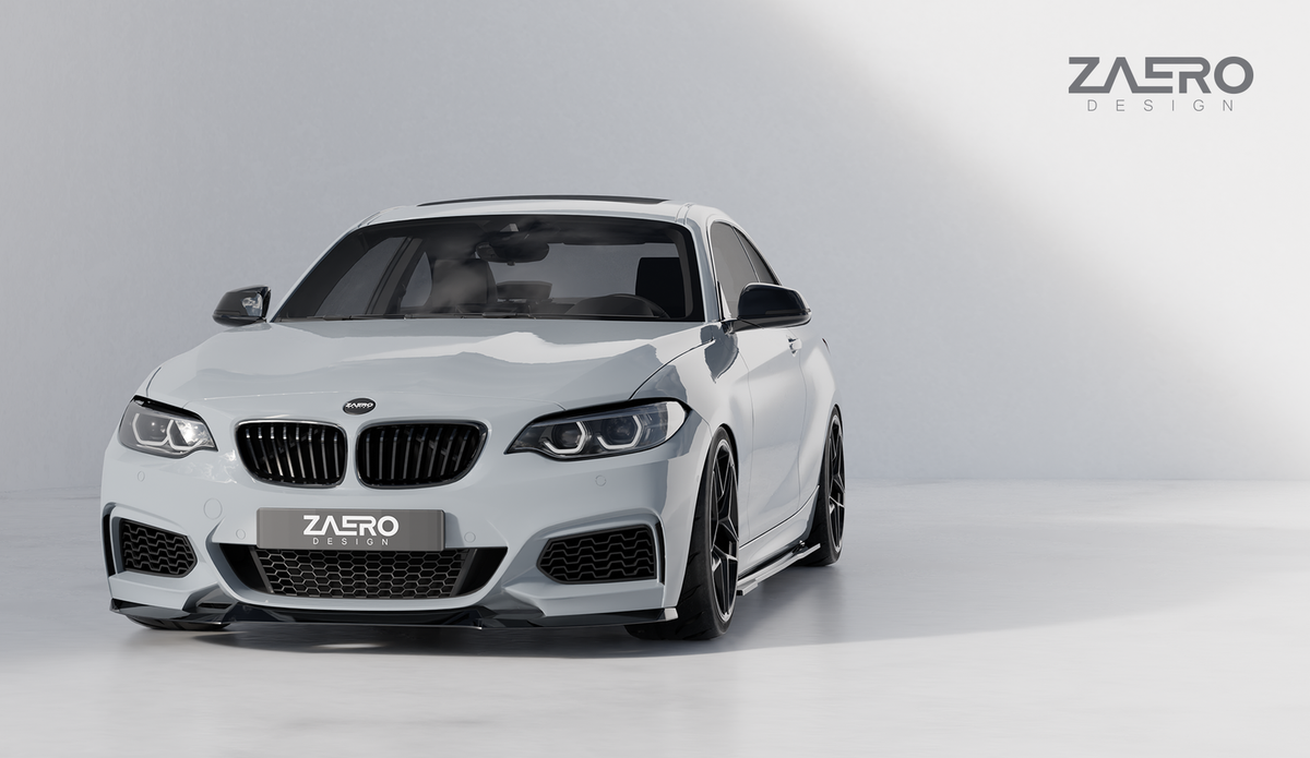 Zaero EVO-1 Seitenschweller passend für BMW 2er F22 F23 – Gesamtansicht
