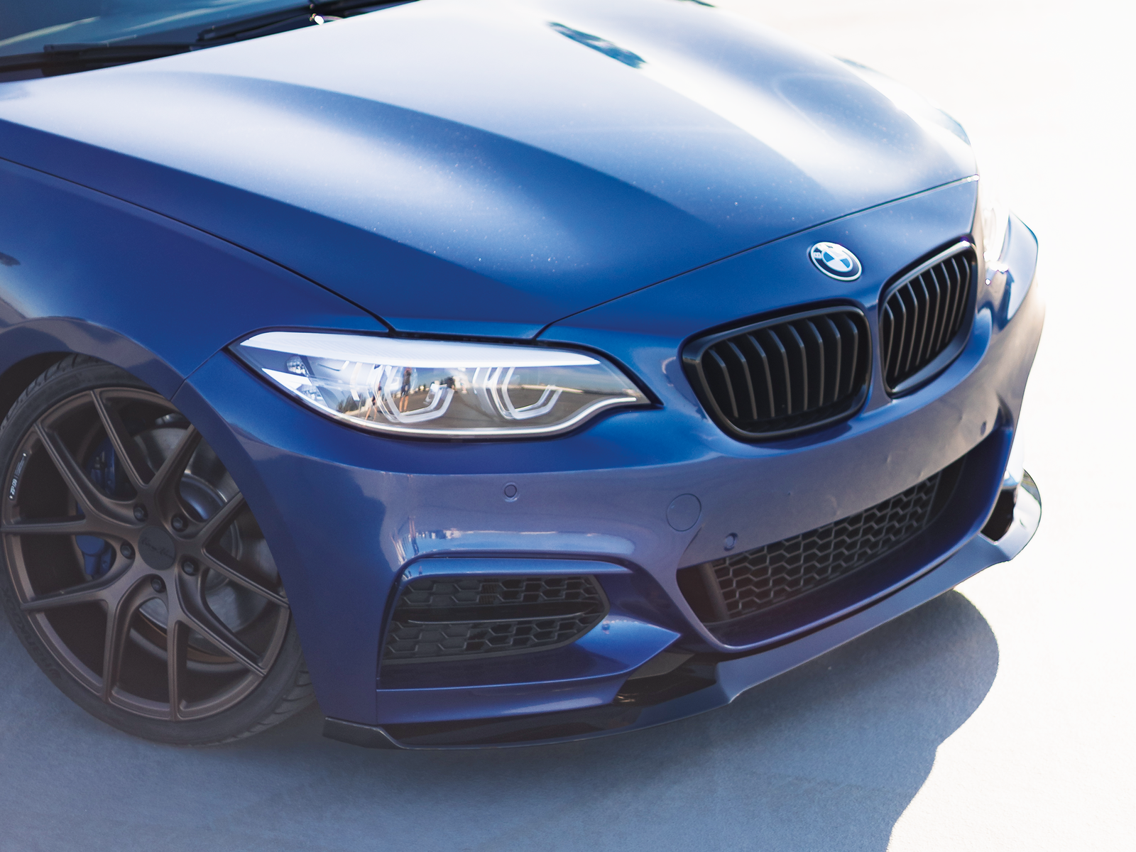 Zaero Design EVO-1 Frontlippe passend für BMW 2er F22 F23 M235i M240i – Frontansicht