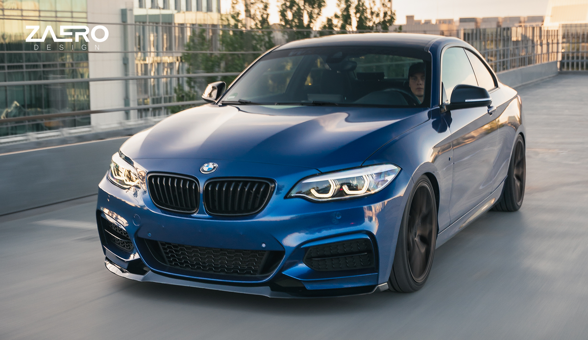 Zaero EVO-1 Frontlippe passend für BMW 2er F22 F23 – Gesamtansicht Front