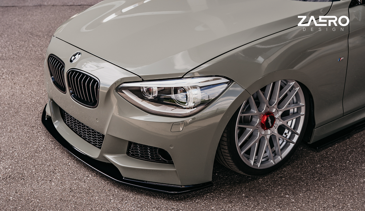 EVO-1 Frontlippe passend für BMW 1er F20 F21 in Glanzschwarz