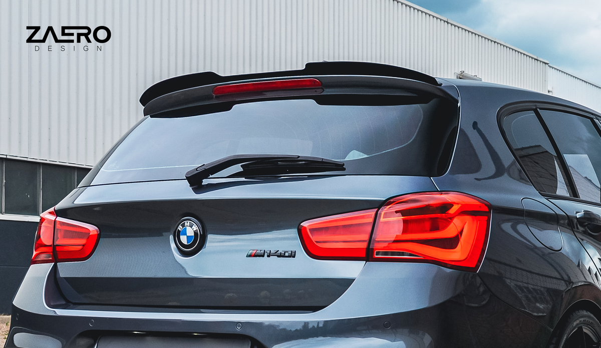 EVO-1 Heckspoilerlippe passend für BMW 1er F20 F21 in Glanzschwarz