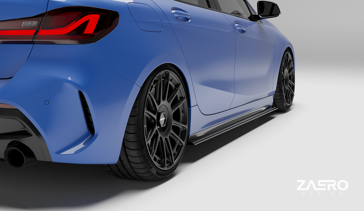 Zaero EVO-1 Seitenschweller passend für BMW 1er F40 – Gesamtansicht