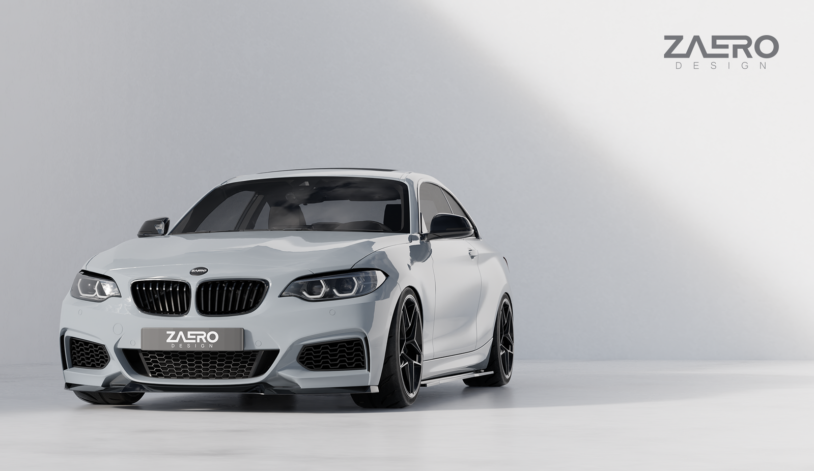 EVO-1 Seitenschweller passend für BMW 2er F22 F23 in Glanzschwarz