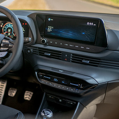 NTECHNIKS Displayschutz Navi Panzerglas für Hyundai I20N   NTECHNIKS
