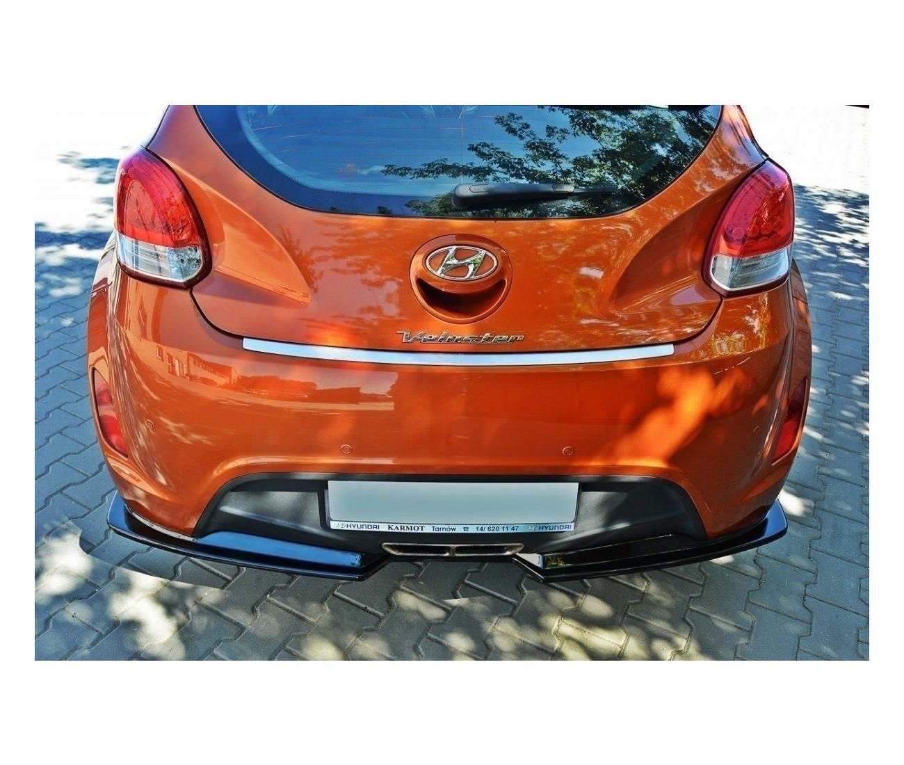 Cup Diffusor Heck Ansatz für Hyundai Veloster   Maxton Design