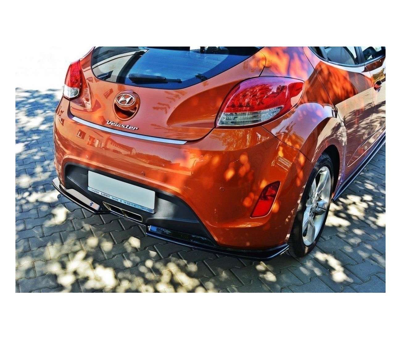 Cup Diffusor Heck Ansatz für Hyundai Veloster   Maxton Design