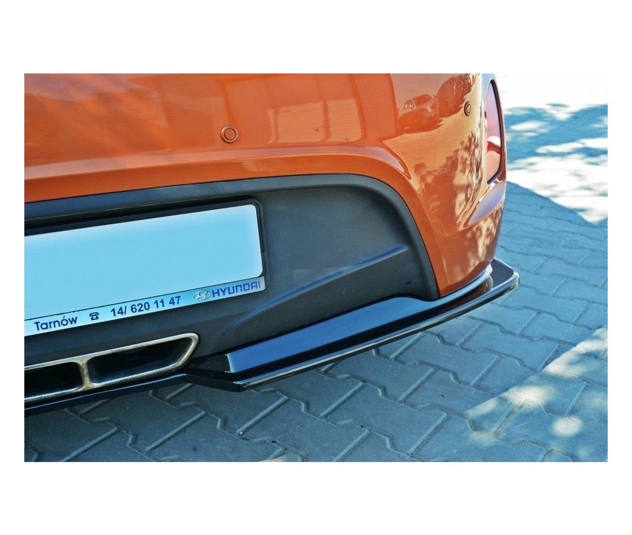 Cup Diffusor Heck Ansatz für Hyundai Veloster   Maxton Design