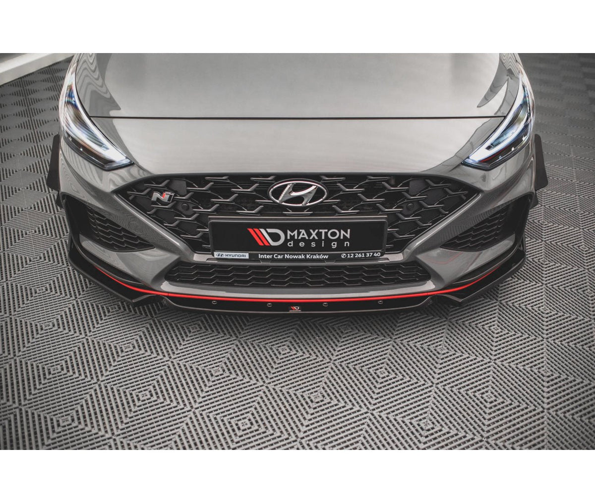 Frontlippe V.1 + Flaps für Hyundai I30N + N-Line Facelift   Maxton Design