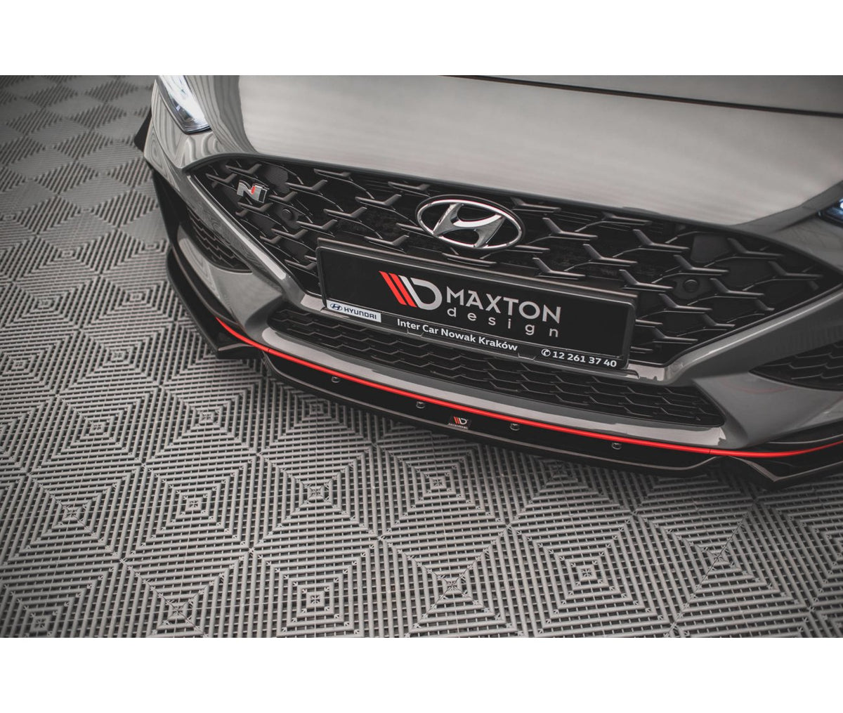 Frontlippe V.1 + Flaps für Hyundai I30N + N-Line Facelift   Maxton Design