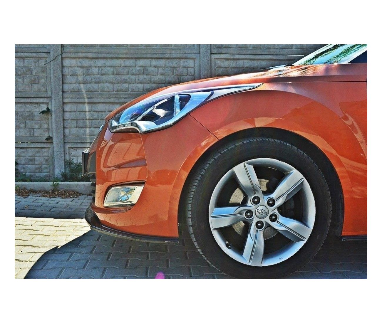 Cup Spoilerlippe Front Ansatz für Hyundai Veloster   Maxton Design