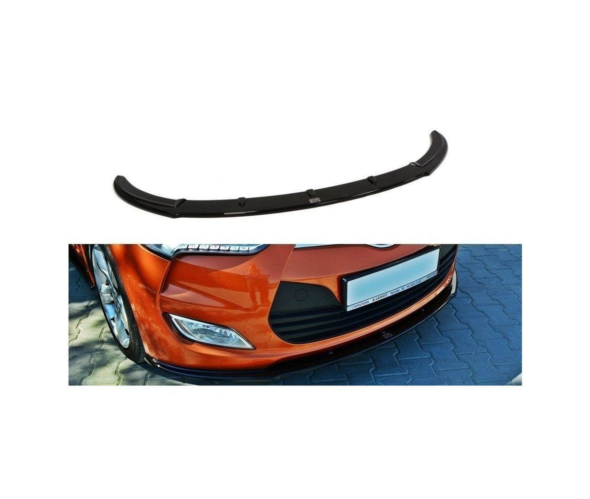 Cup Spoilerlippe Front Ansatz für Hyundai Veloster   Maxton Design