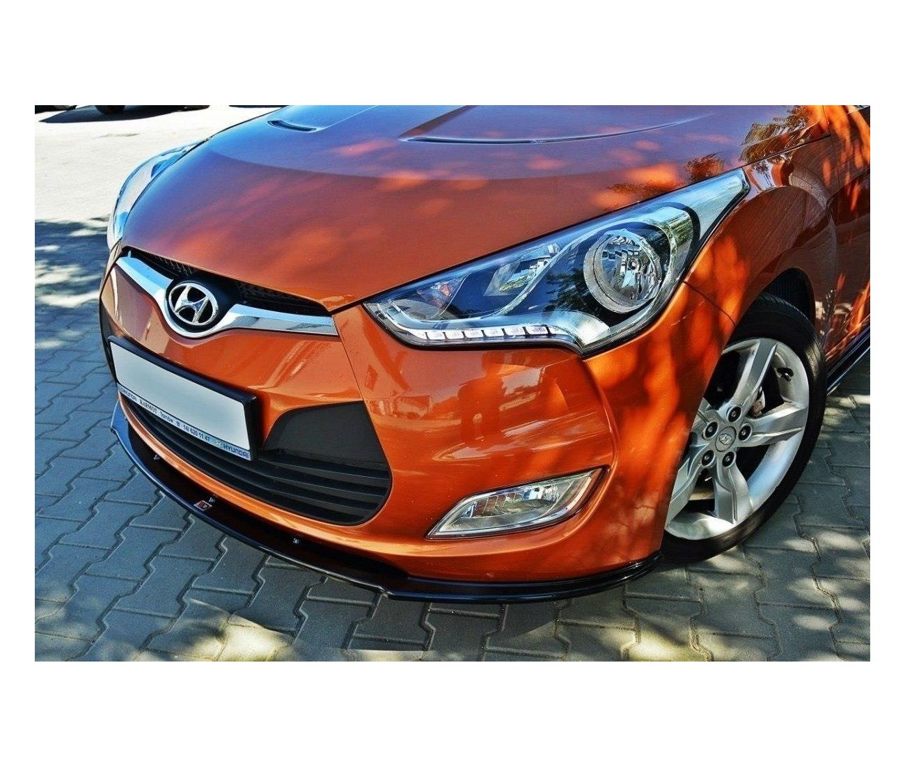 Cup Spoilerlippe Front Ansatz für Hyundai Veloster   Maxton Design