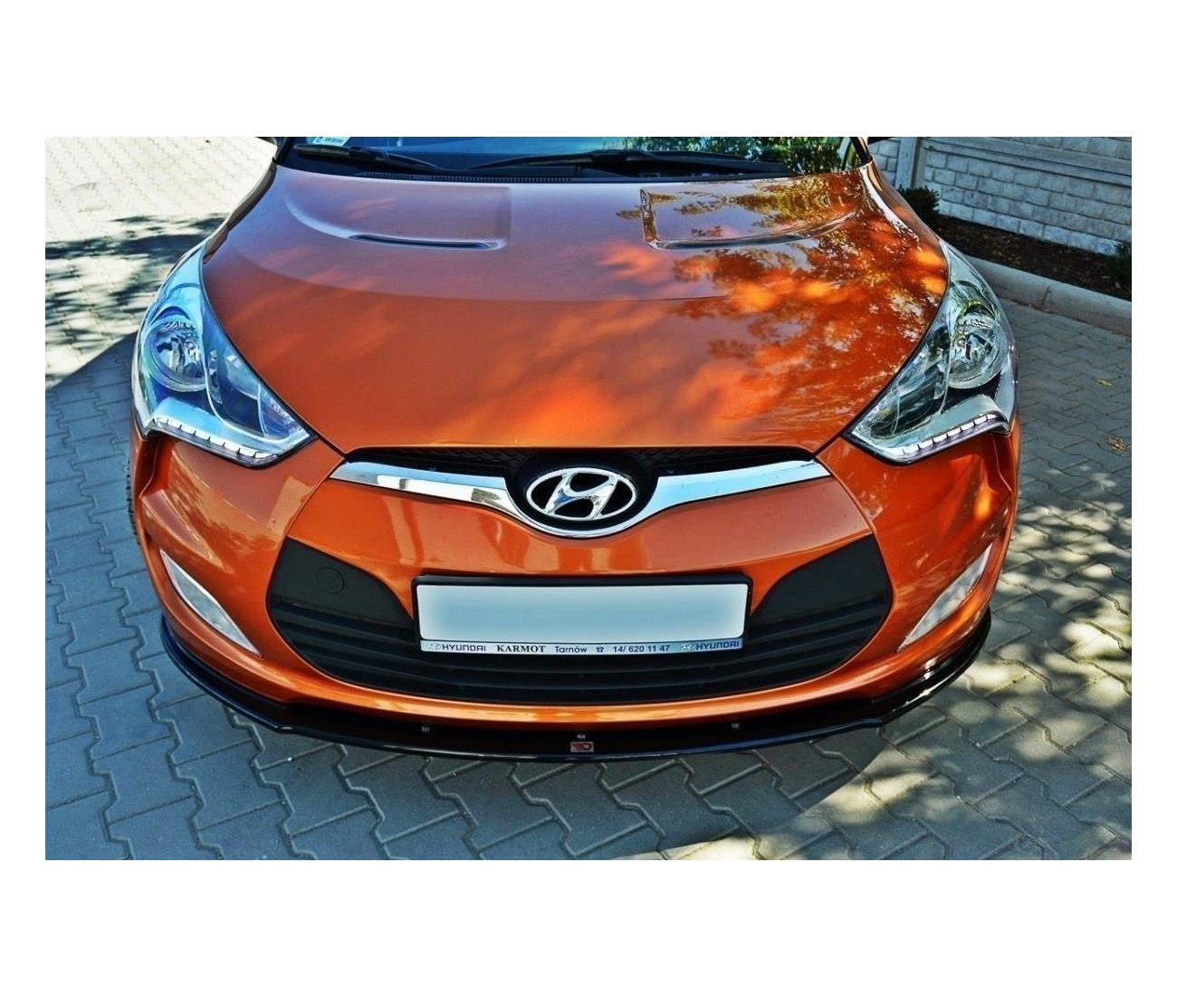 Cup Spoilerlippe Front Ansatz für Hyundai Veloster   Maxton Design