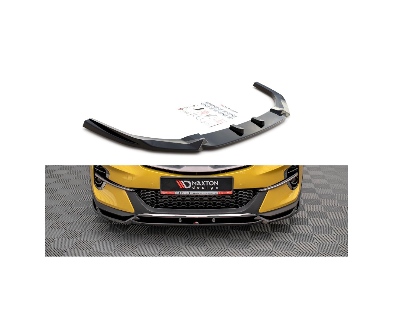 Cup Spoilerlippe Front Ansatz für Kia XCeed   Maxton Design
