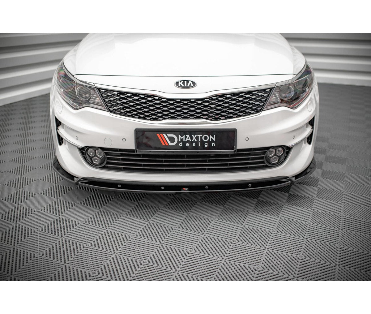 Cup Spoilerlippe Front Ansatz V.1 für Kia Optima   Maxton Design