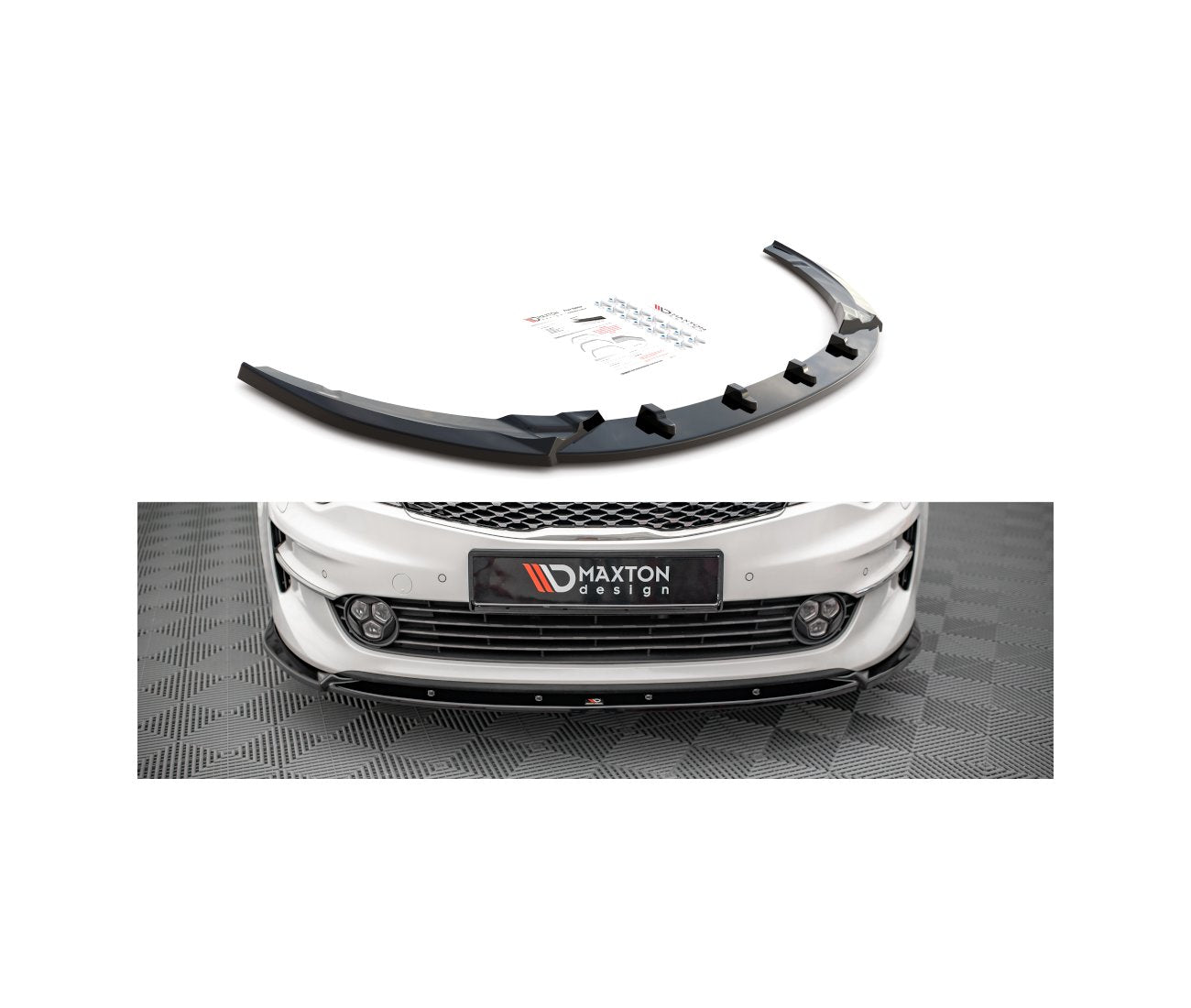Cup Spoilerlippe Front Ansatz V.1 für Kia Optima   Maxton Design