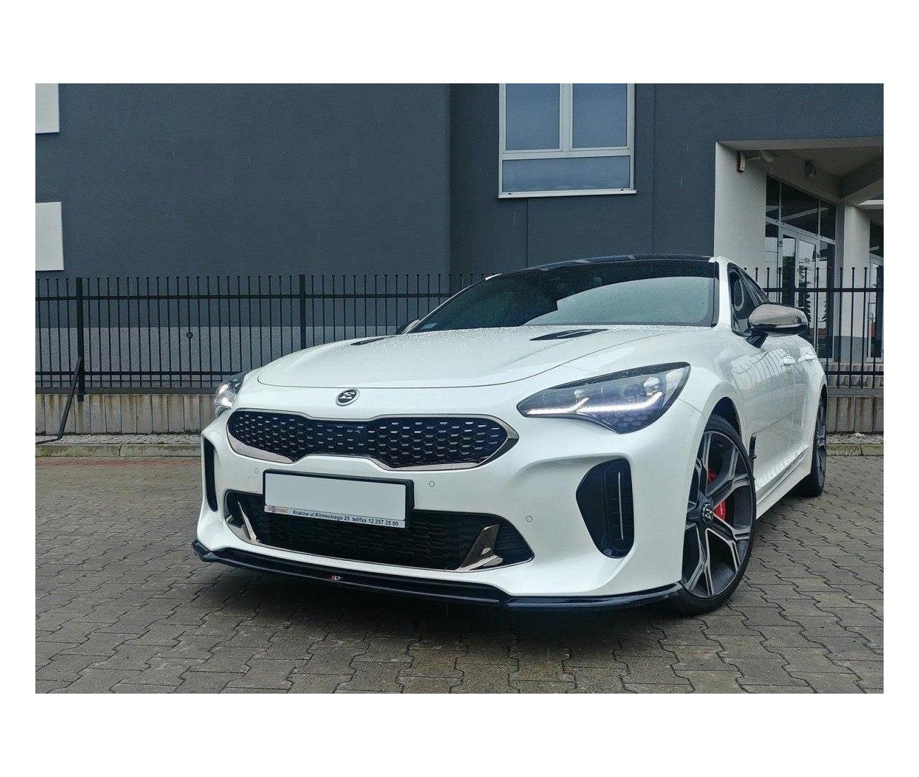 Cup Spoilerlippe Front Ansatz V.1 für Kia Stinger GT / GT-Line   Maxton Design
