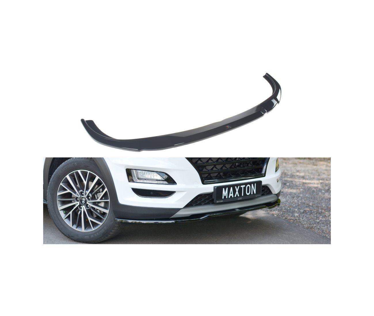 Cup Spoilerlippe Front Ansatz V.2 für Hyundai Tucson Facelift   Maxton Design