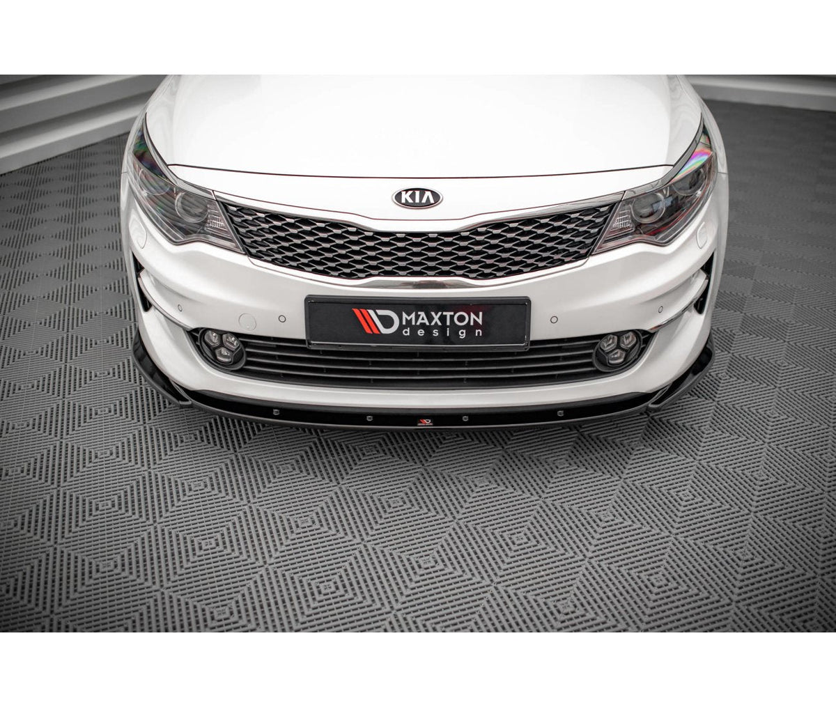Cup Spoilerlippe Front Ansatz V.2 für Kia Optima   Maxton Design