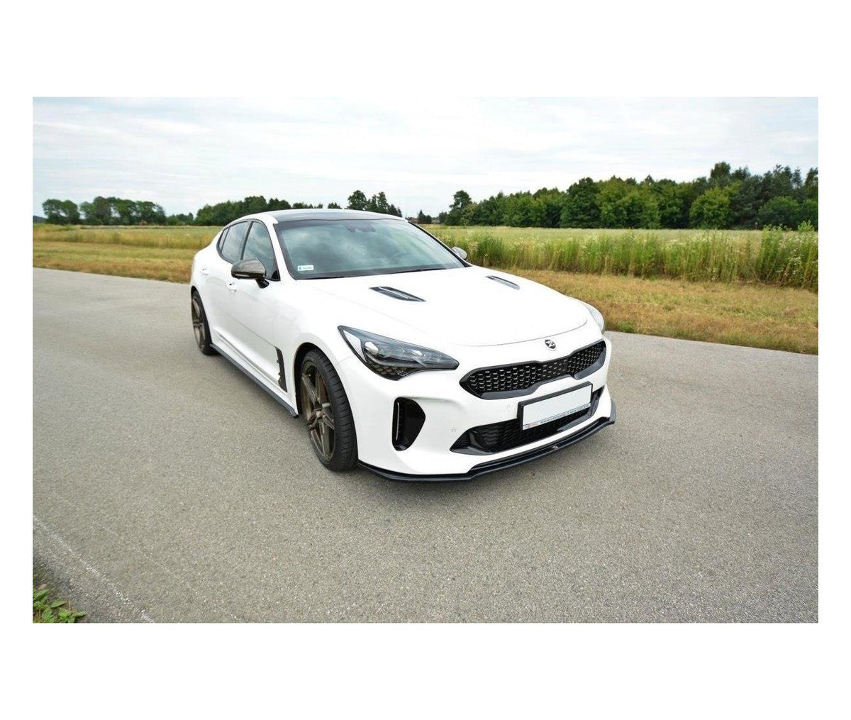 Cup Spoilerlippe Front Ansatz V.2 für Kia Stinger GT / GT-Line   Maxton Design