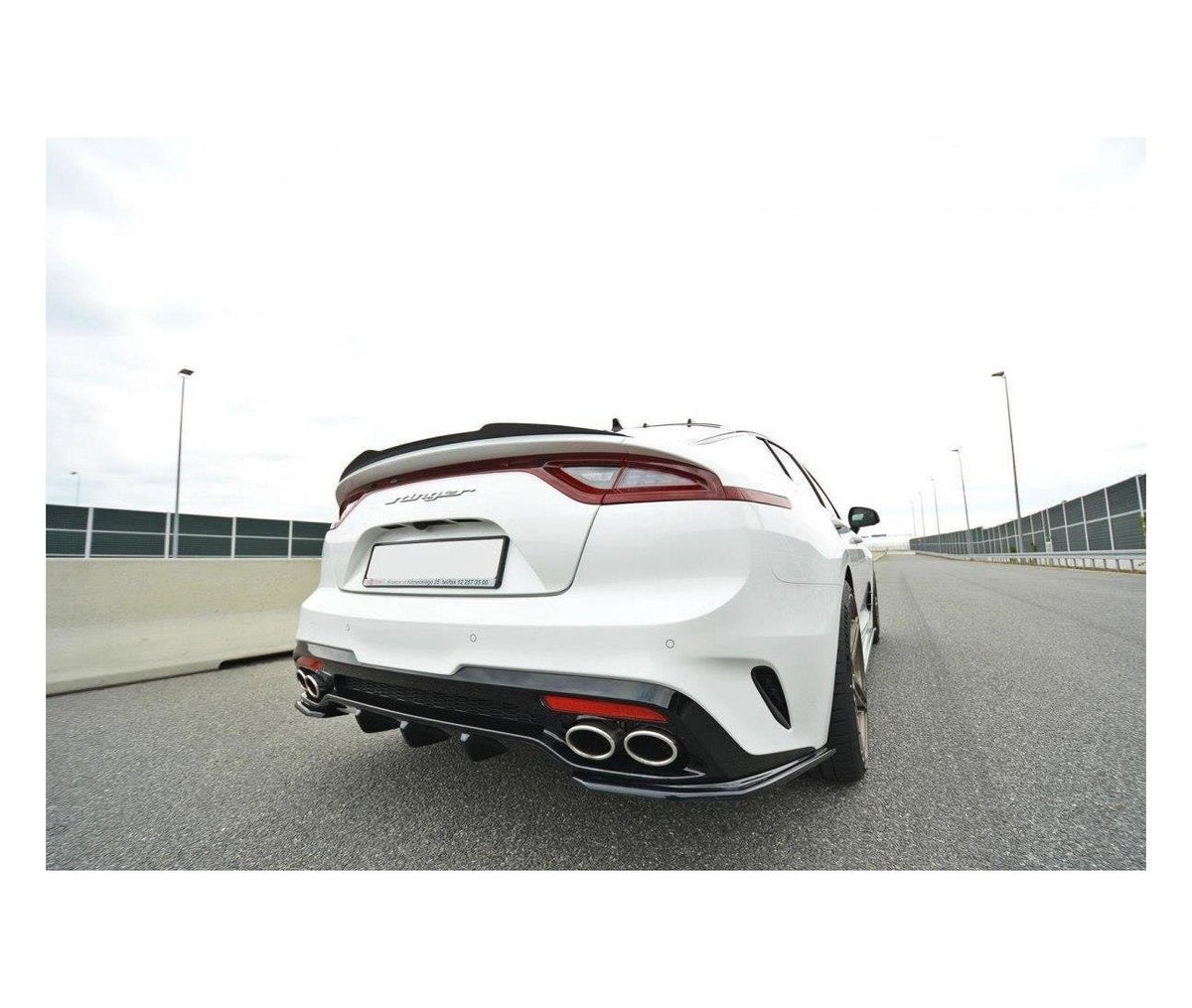 Heck Ansatz Diffusor für Kia Stinger Gt / GT-Line   Maxton Design