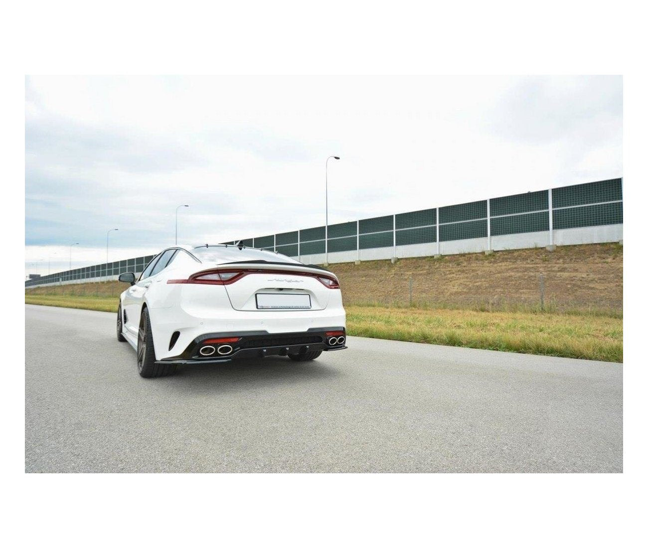Heck Ansatz Diffusor für Kia Stinger Gt / GT-Line   Maxton Design