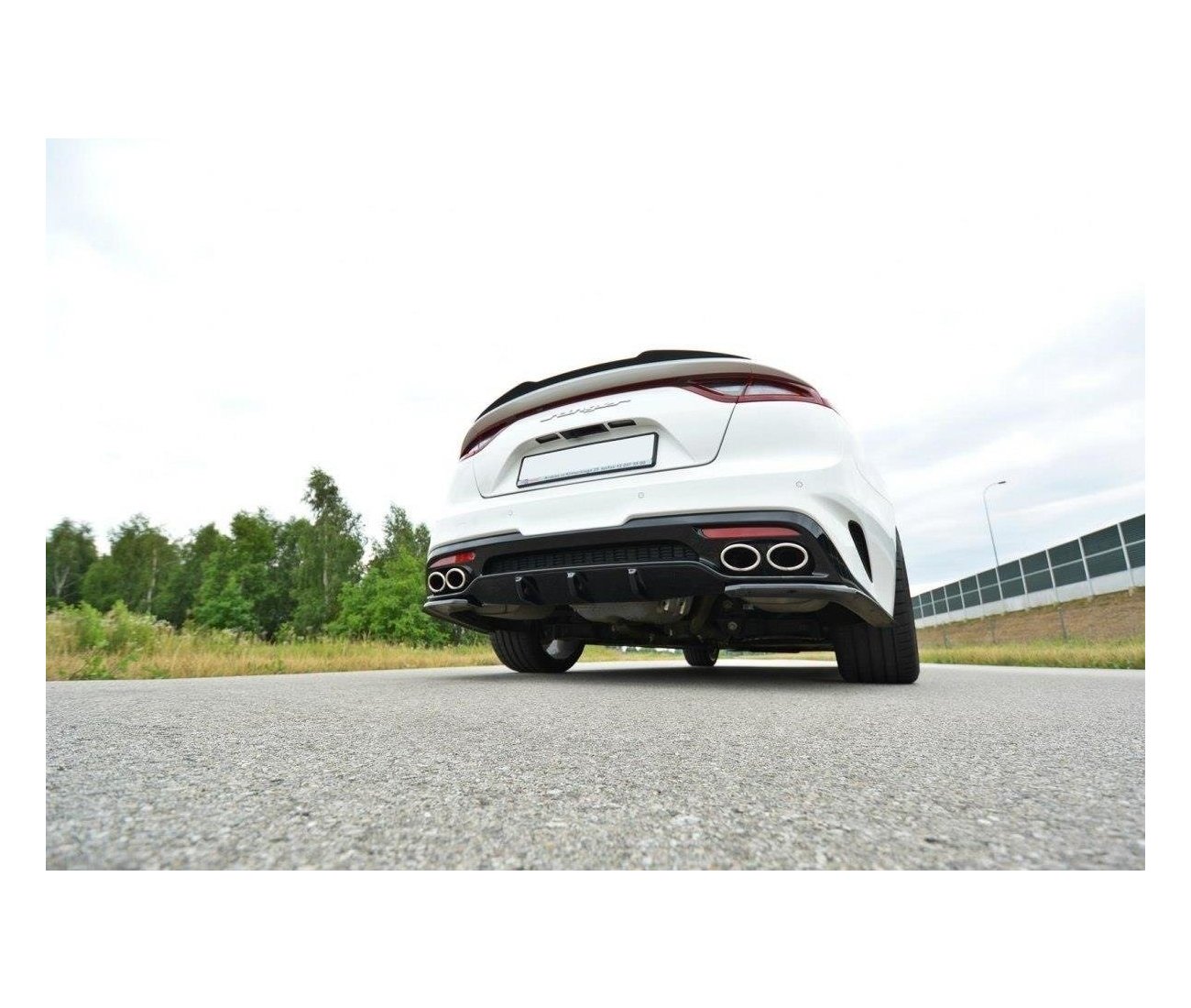 Heck Ansatz Diffusor für Kia Stinger Gt / GT-Line   Maxton Design