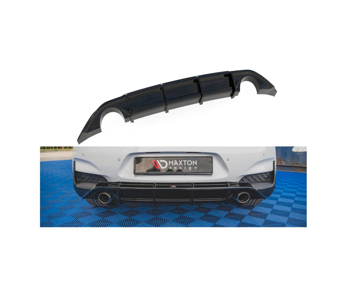 Heck Diffusor V.3 für Hyundai I30N Hatchback   Maxton Design
