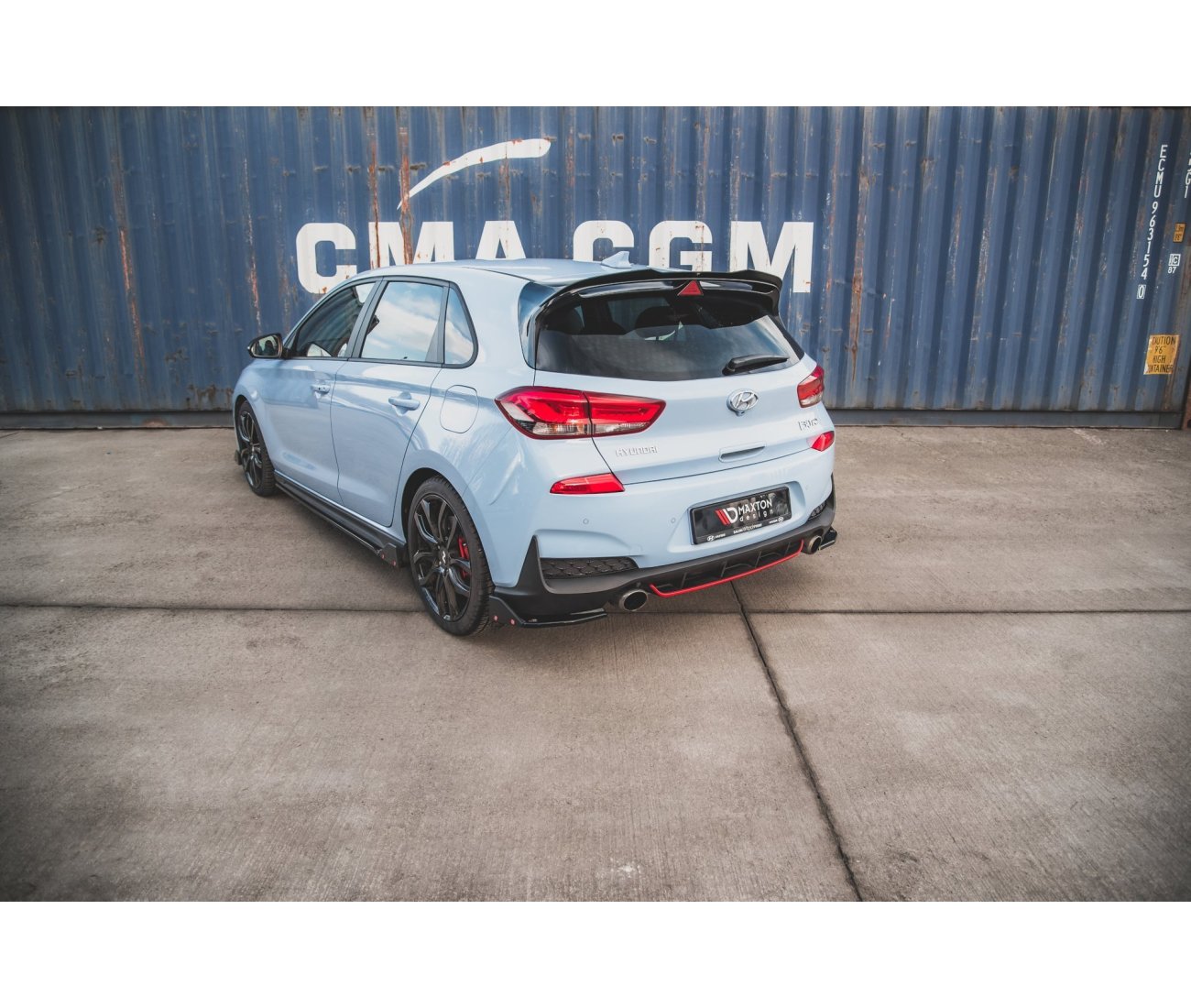 Heck Flaps + Wings V.6 für Hyundai I30N Hatchback   Maxton Design