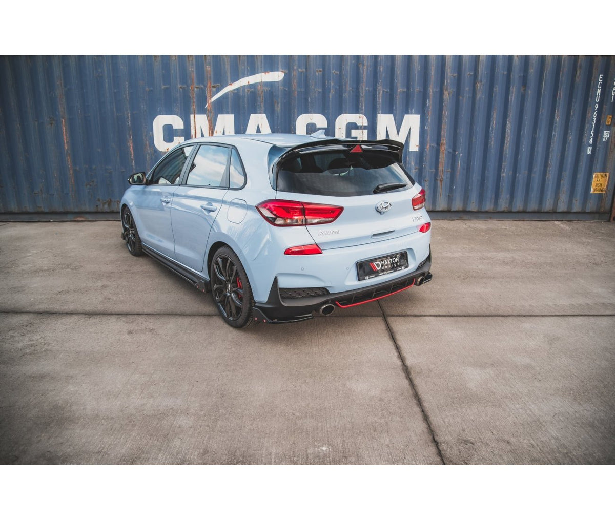 Heck Flaps + Wings V.7 für Hyundai I30N Hatchback   Maxton Design