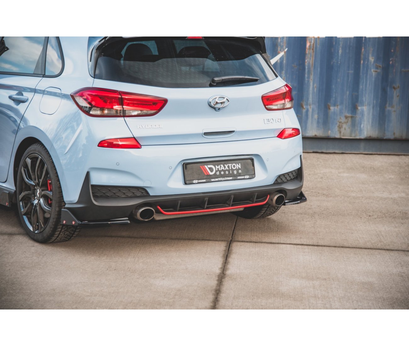 Heck Flaps + Wings V.6 für Hyundai I30N Hatchback   Maxton Design