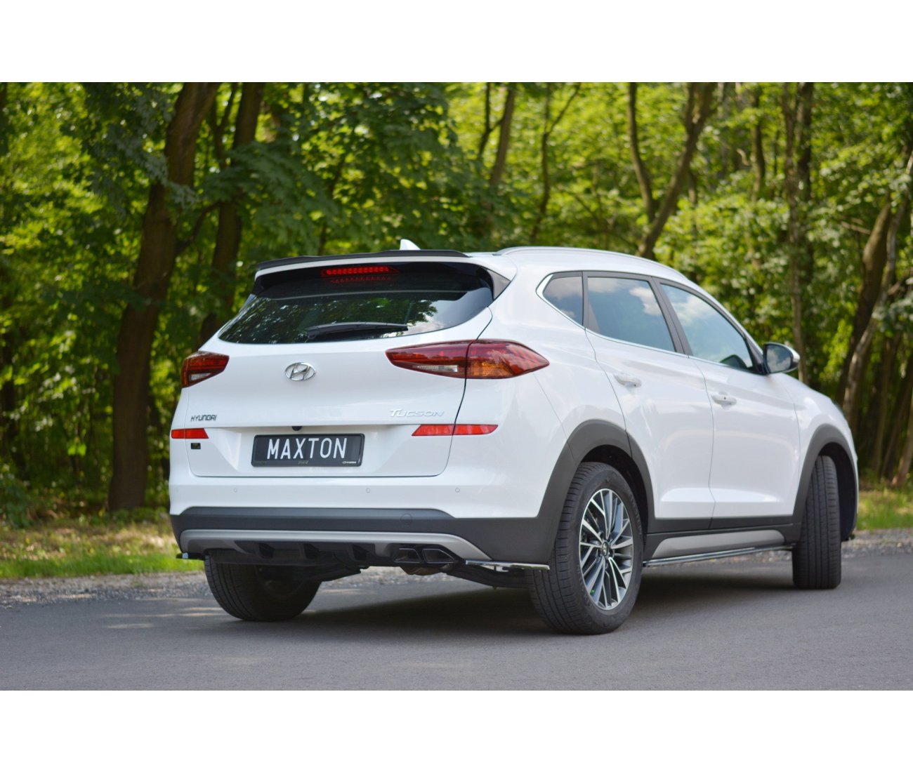 Heck Ansatz Flaps Diffusor für Hyundai Tucson Facelift   Maxton Design