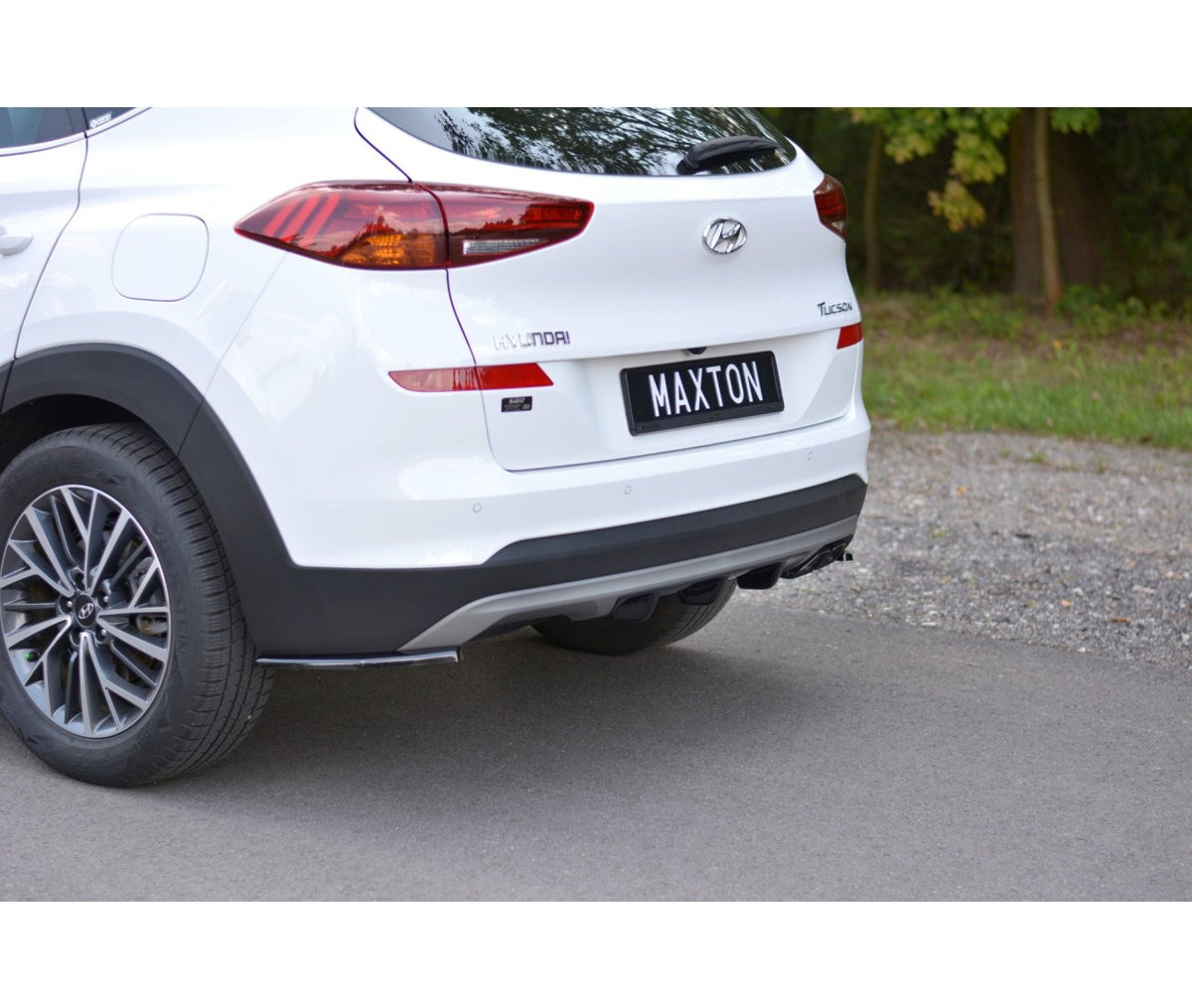 Heck Ansatz Flaps Diffusor für Hyundai Tucson Facelift   Maxton Design