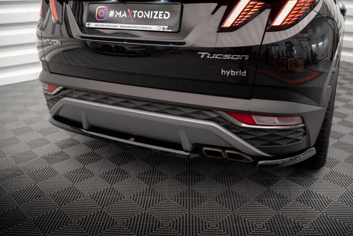 Heck Ansatz Flaps Diffusor für Hyundai Tucson NX4   Maxton Design