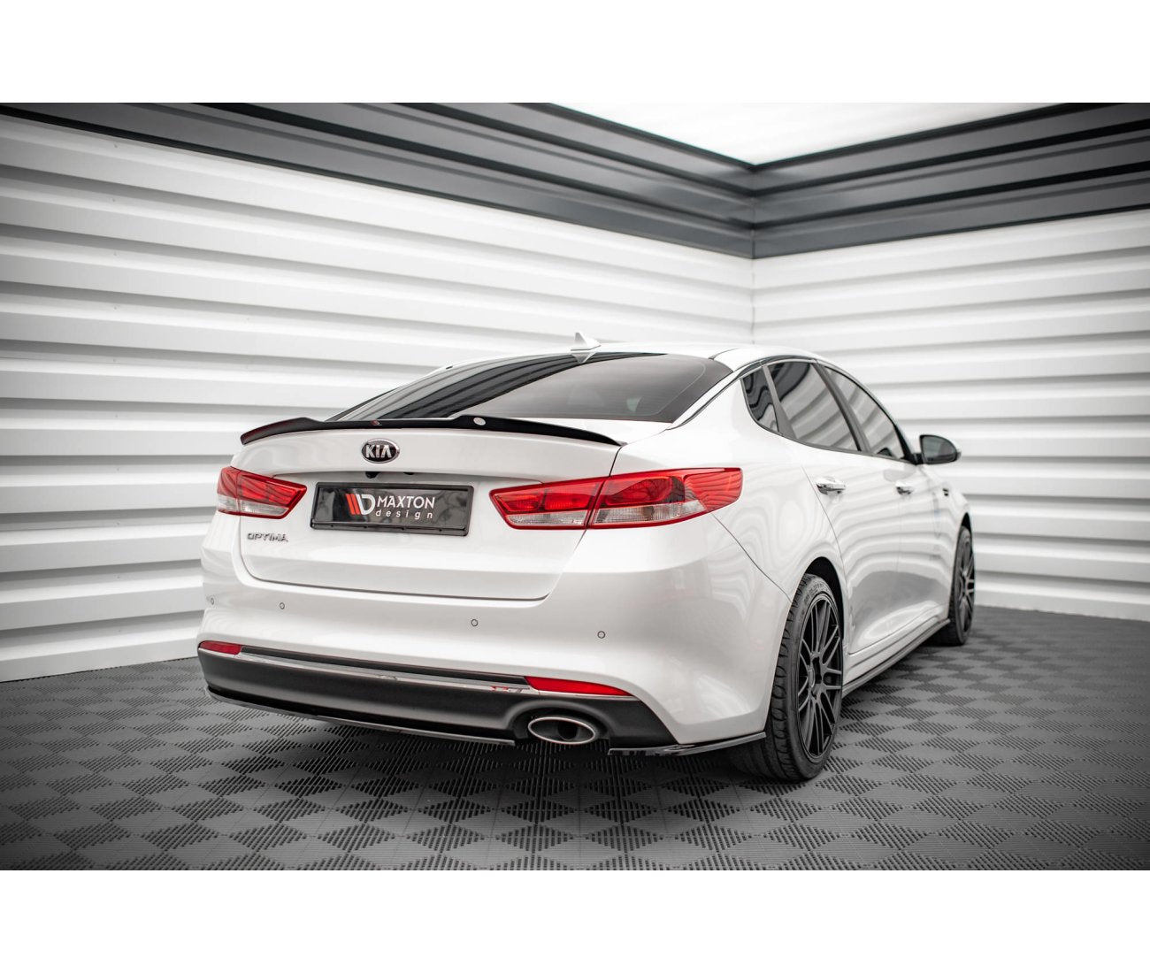 Heck Ansatz Flaps Diffusor für Kia Optima   Maxton Design