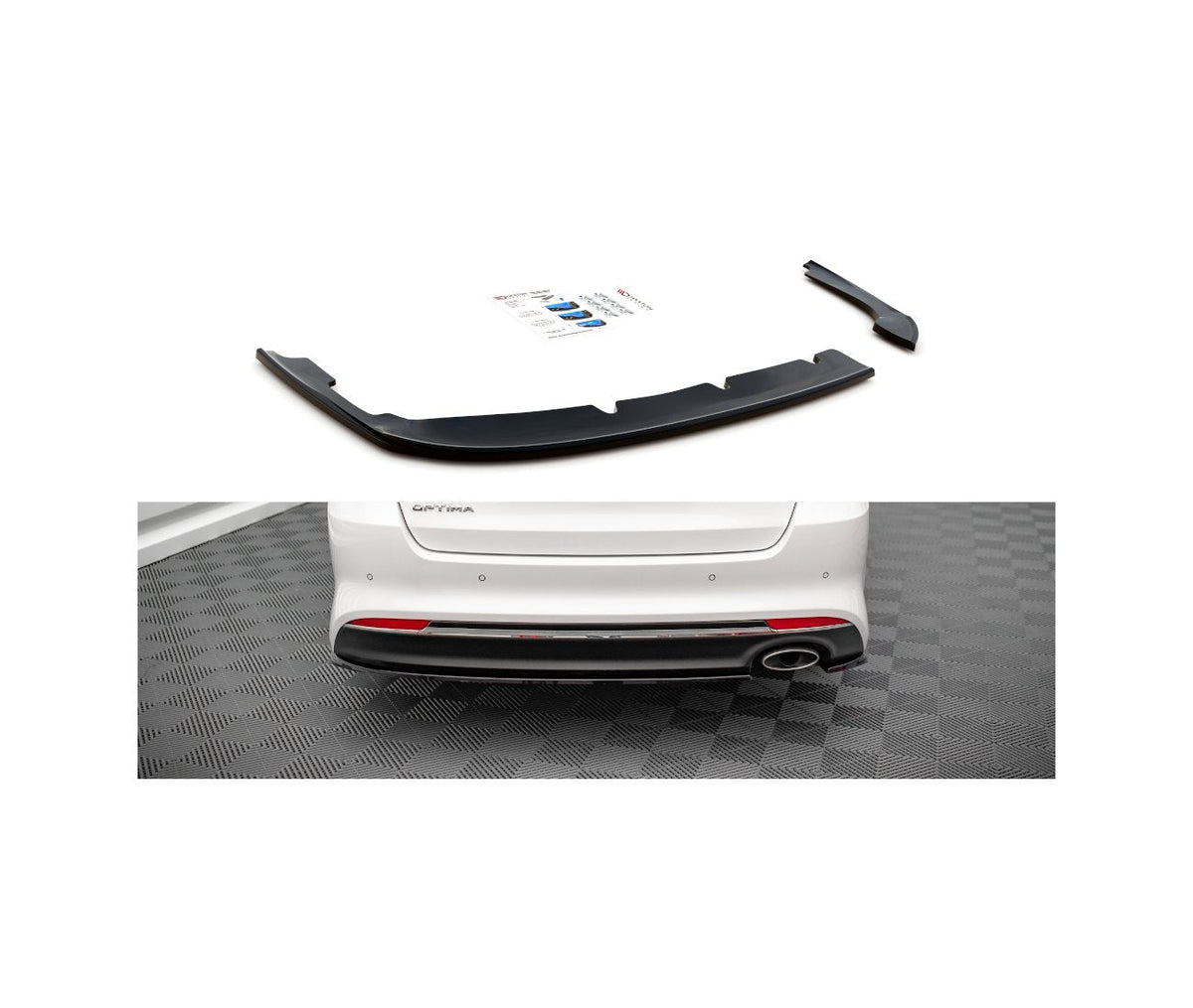 Heck Ansatz Flaps Diffusor für Kia Optima   Maxton Design