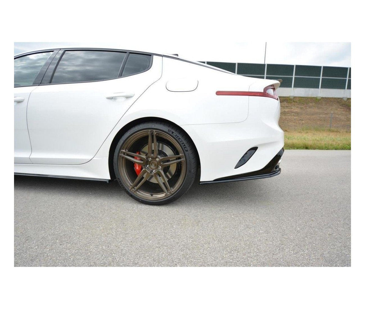 Heck Ansatz Flaps Diffusor für Kia Kia Stinger Gt / GT-Line   Maxton Design