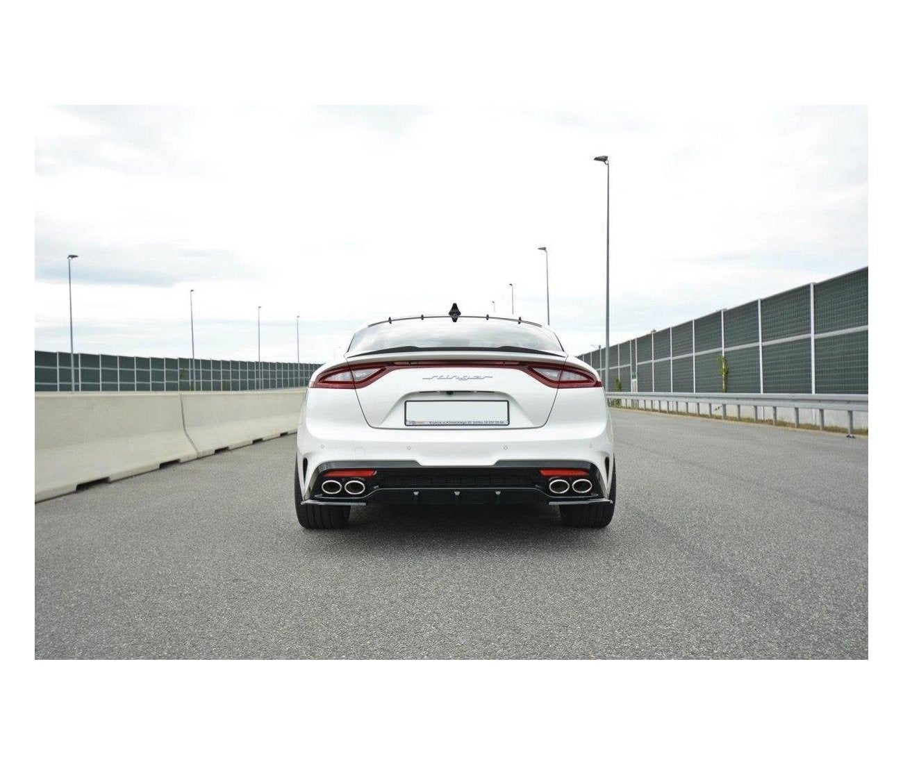 Heck Ansatz Flaps Diffusor für Kia Kia Stinger Gt / GT-Line   Maxton Design