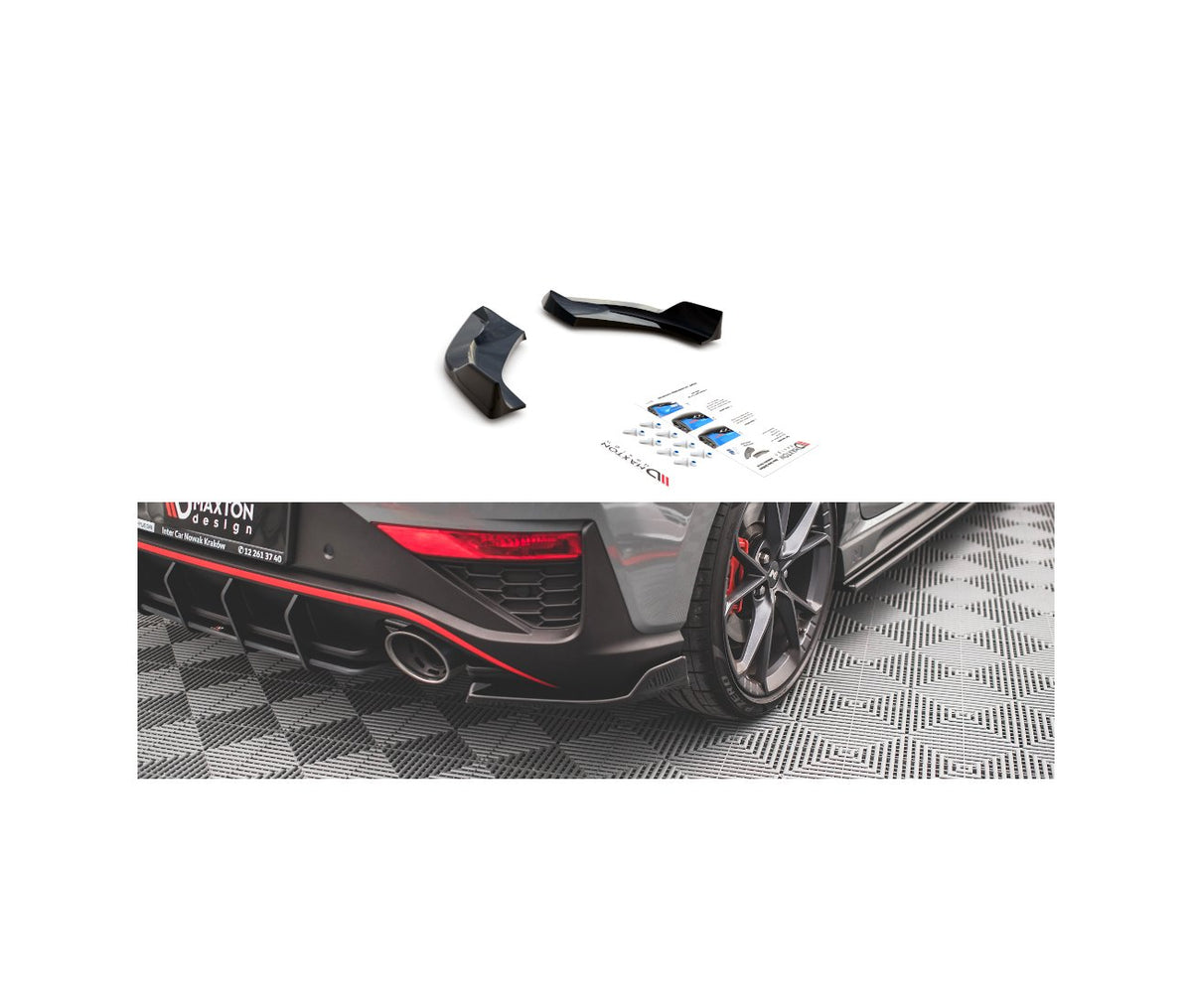 Heck Flaps V.3 für Hyundai I30N Hatchback Facelift   Maxton Design